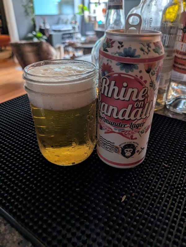 Rhine on Randall, Dortmunder Lager, Riverlands Brewing